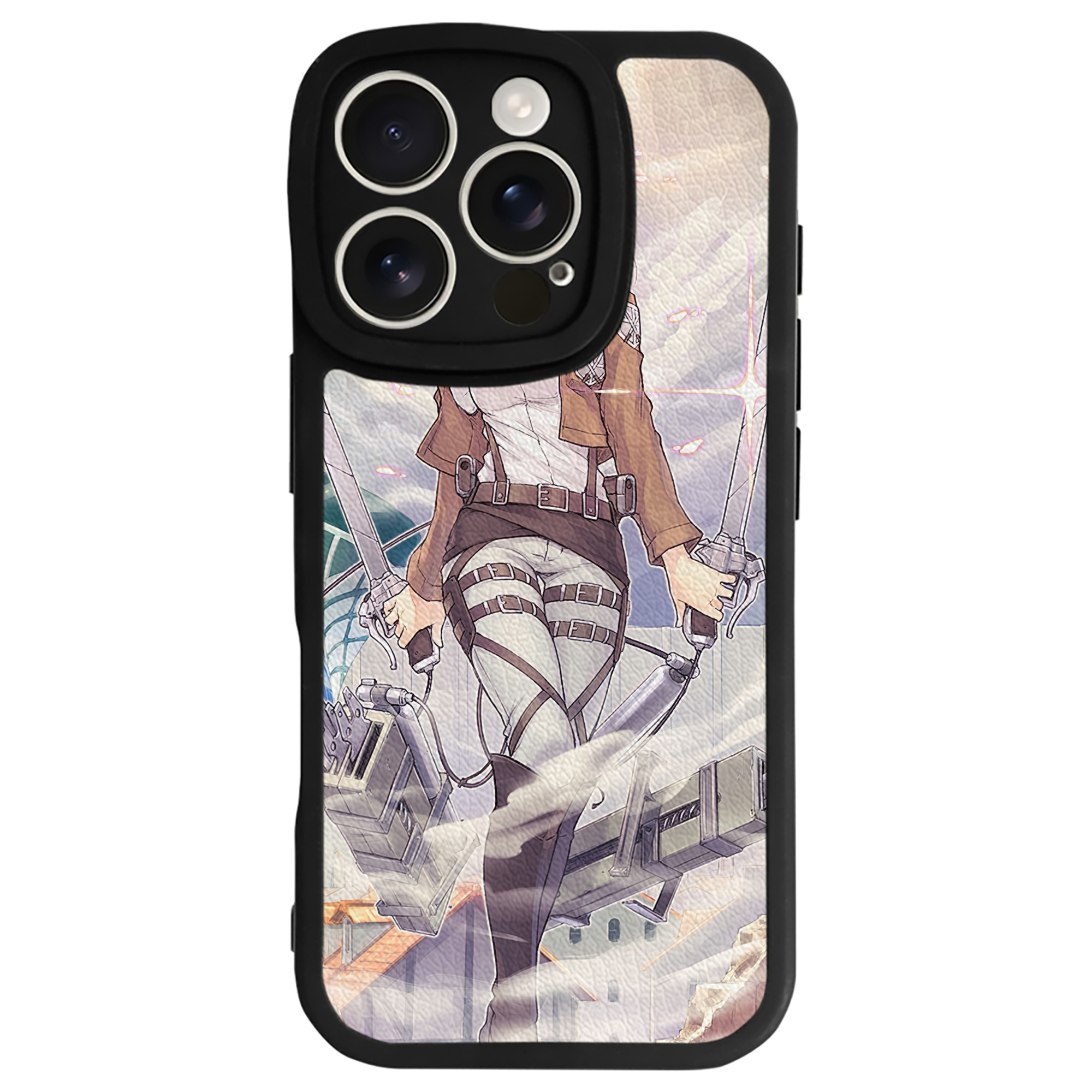 （画像用） 進撃の巨人 Attack on Titan 【iPhone 16シリーズ対応】シリコンスマホケース（レザー調） 材質：シリコン